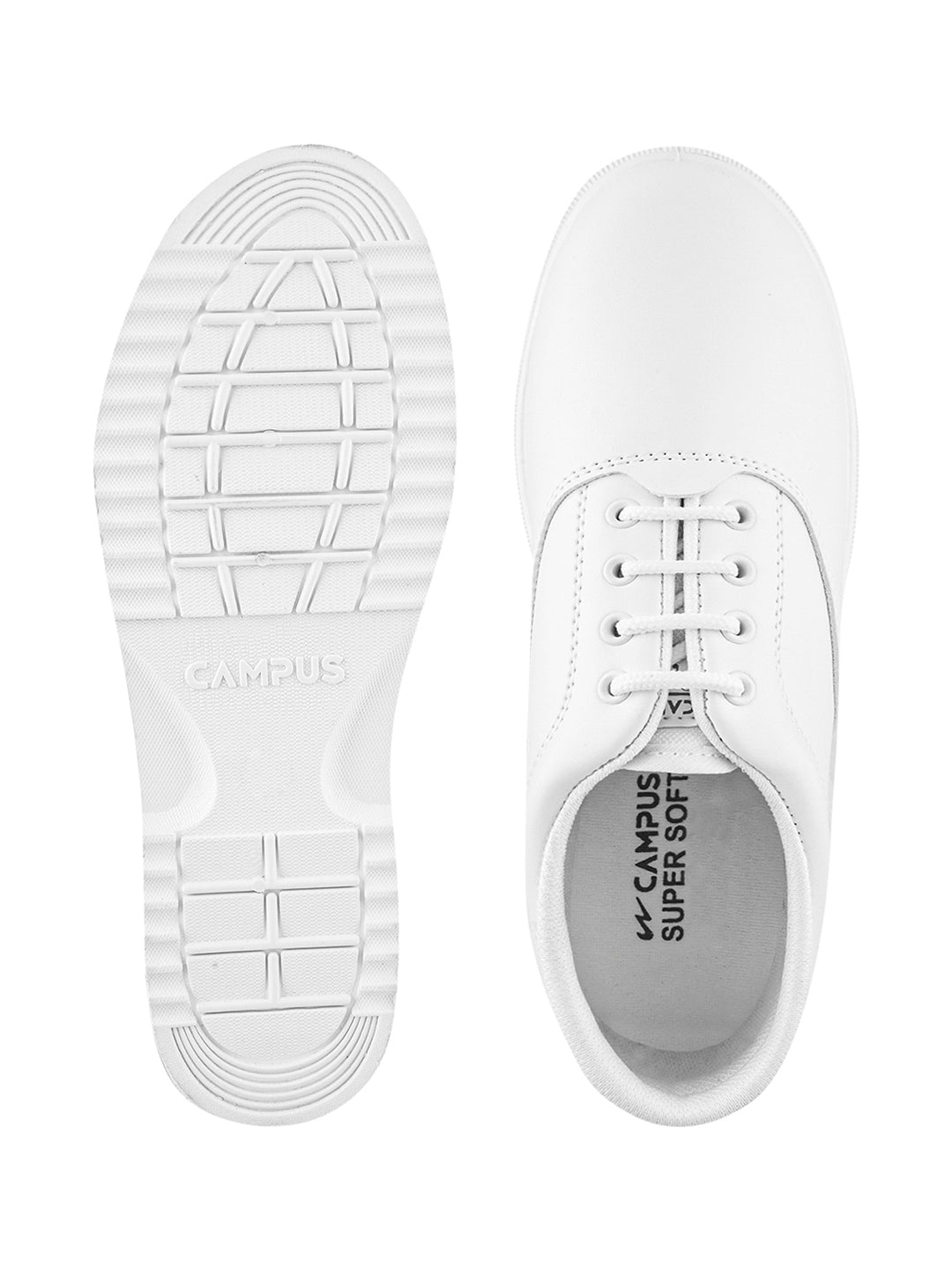 CS-A7A White Men's School Shoes