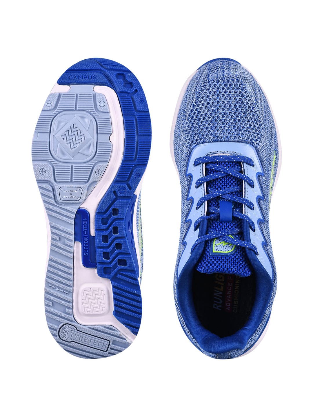 CAMP ALFRED Blue Men's Running Shoes