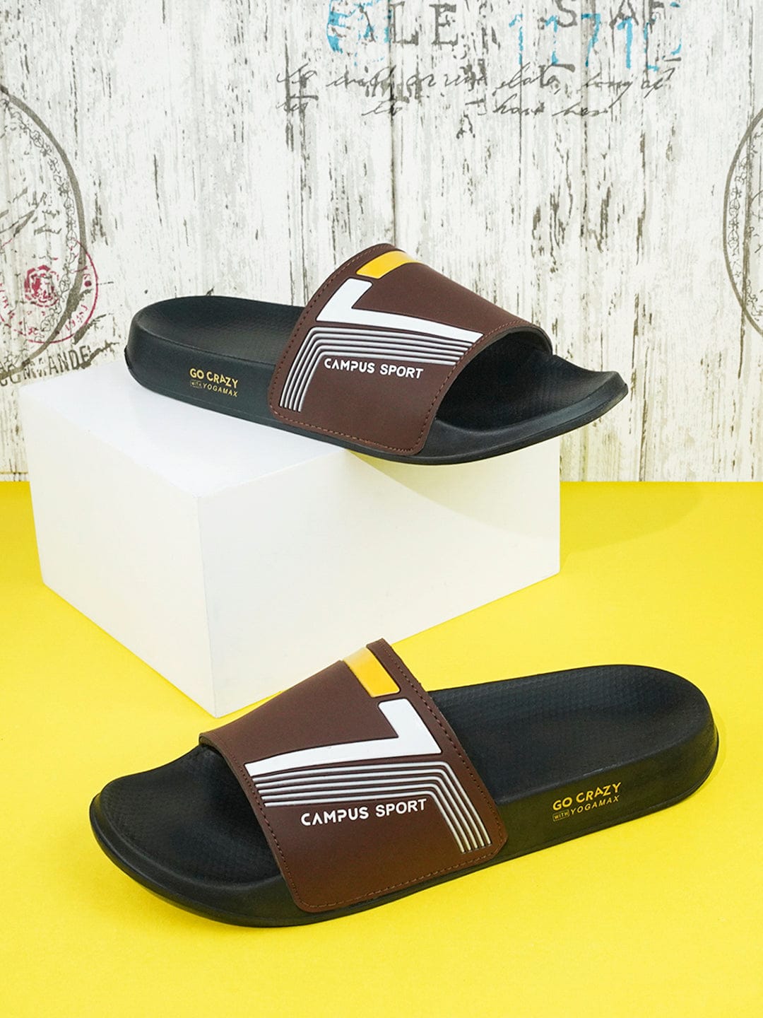 SL-432 Brown Men's Slides