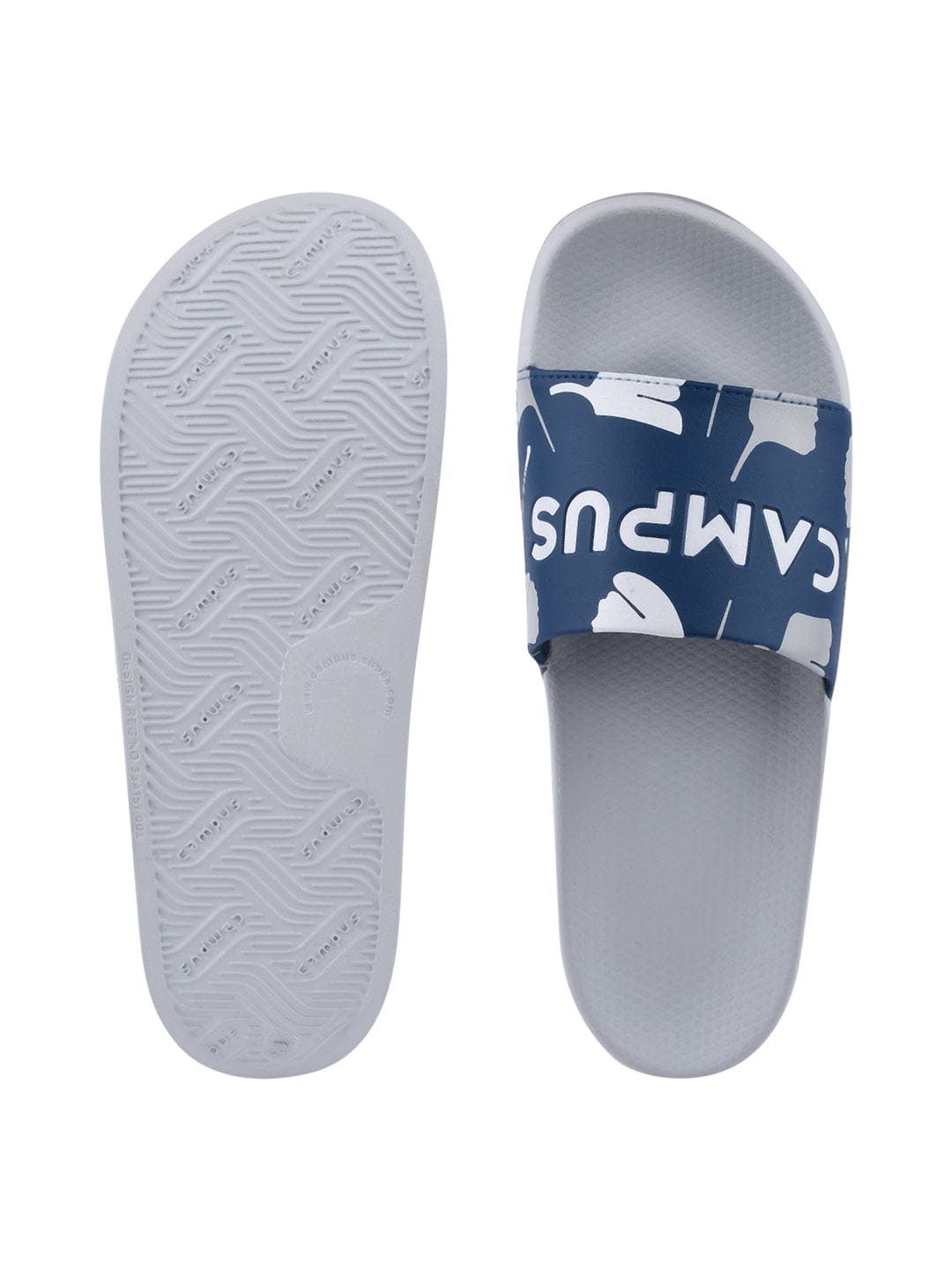 SL-433 Blue Men's Slides