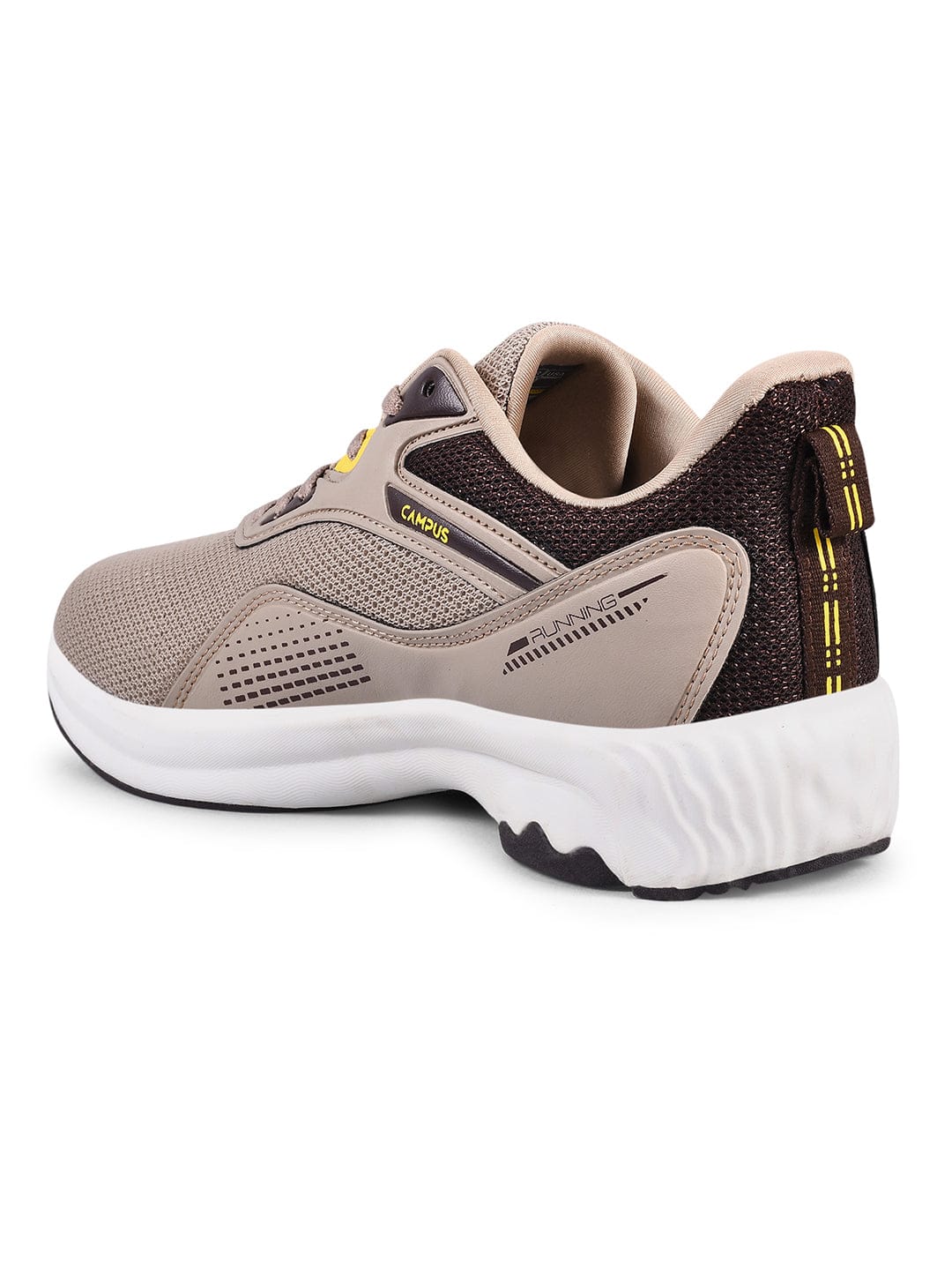 MARSHEL Beige Men's Running Shoes