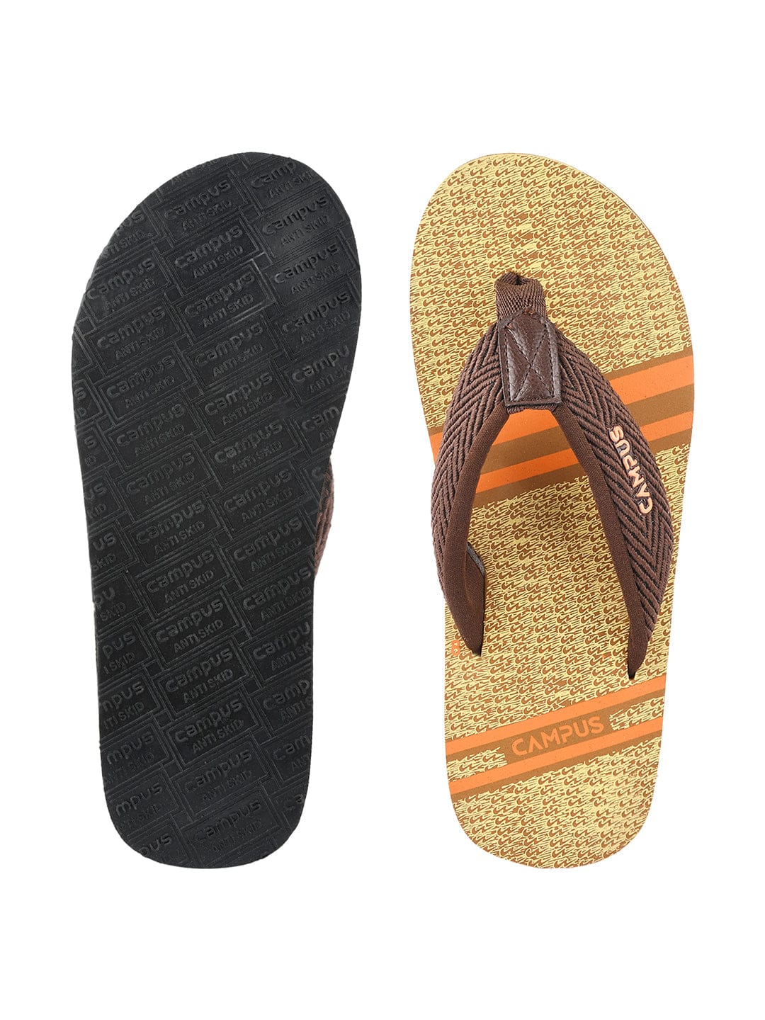 GC-1027A Brown Men's Flip Flops