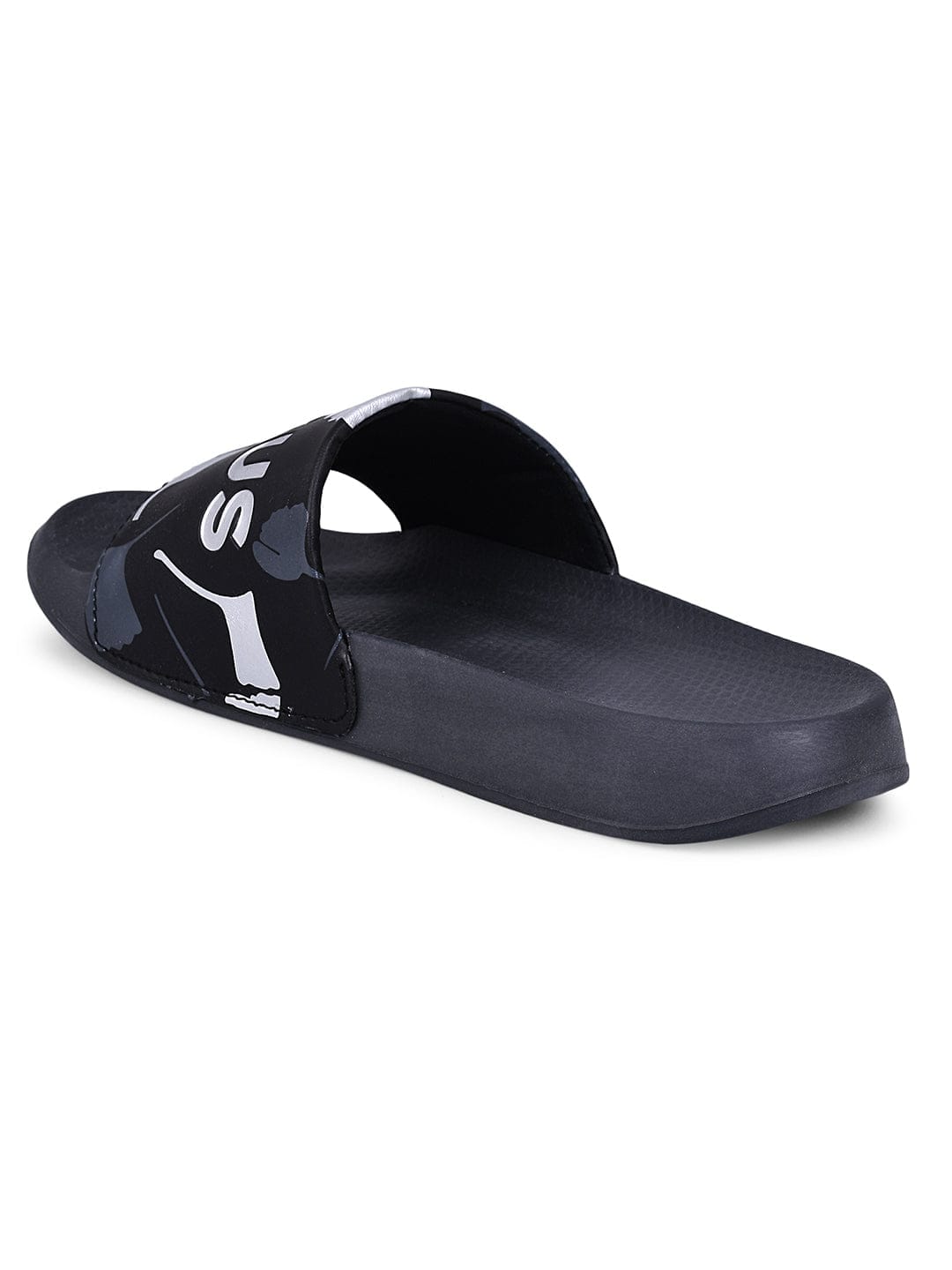 SL-433 Black Men's Slides