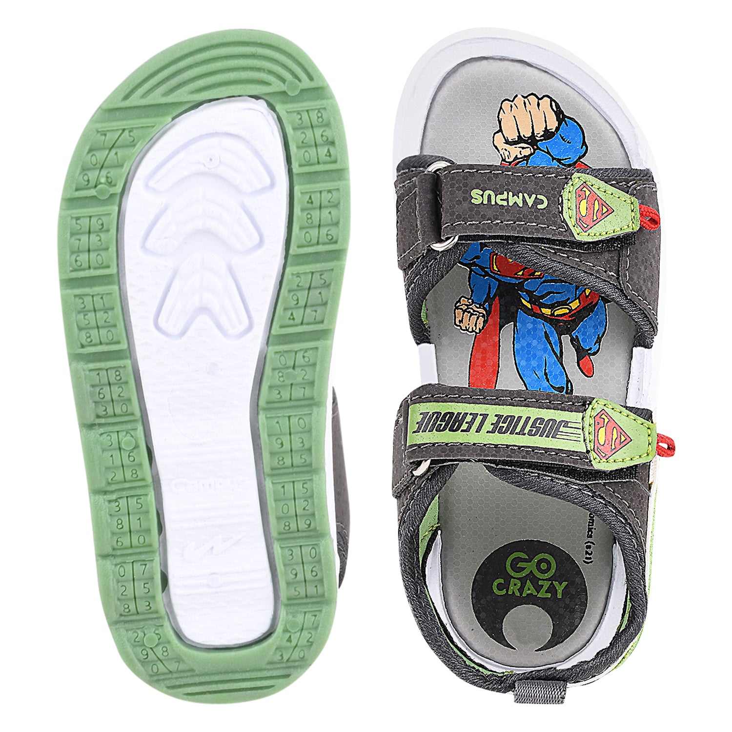 DRS-209 Grey Kid's Sandals