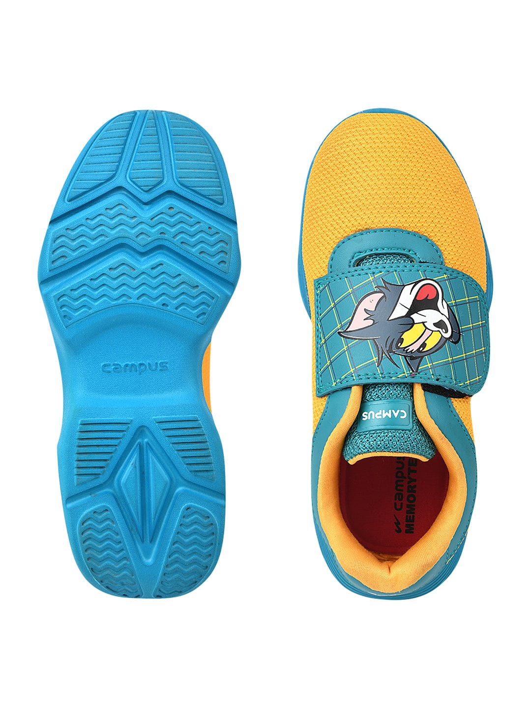 T&J-05V Yellow Kid's Running Shoes