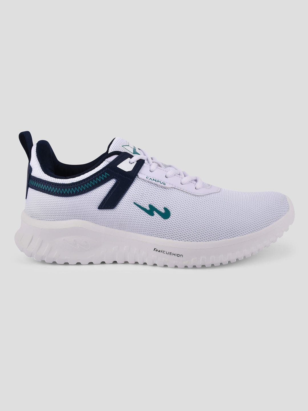 ZIG White Men's Running Shoes