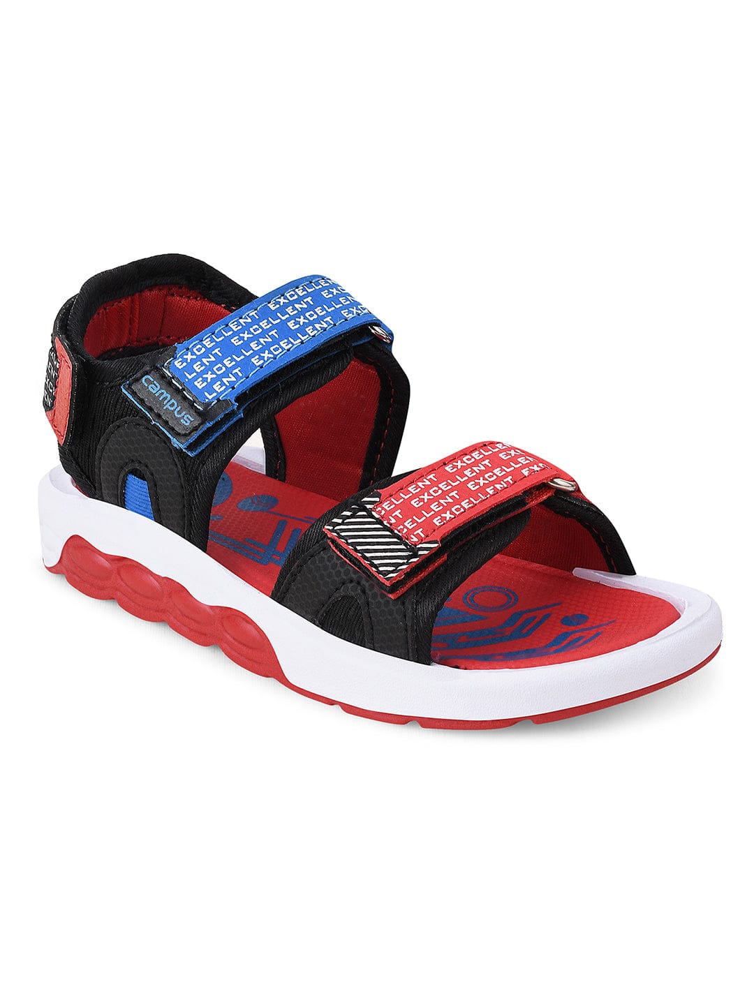 DRS-208 Black Kid's Sandals