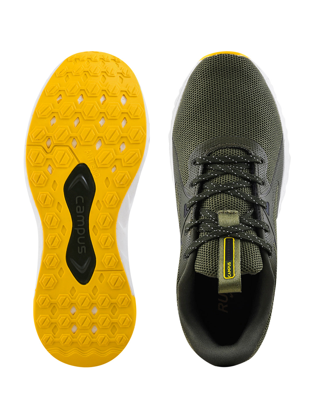 CAMP-DICE Olive Men's Running Shoes