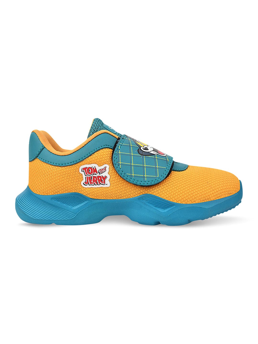 T&J-05V Yellow Kid's Running Shoes