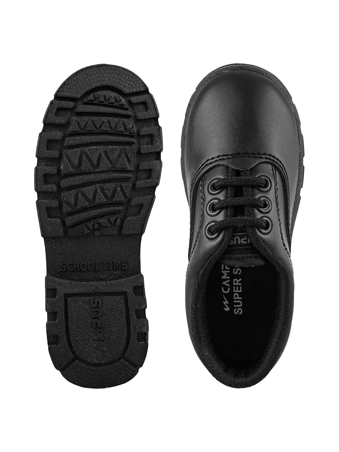 CS-A7A Black Kid's School Shoes