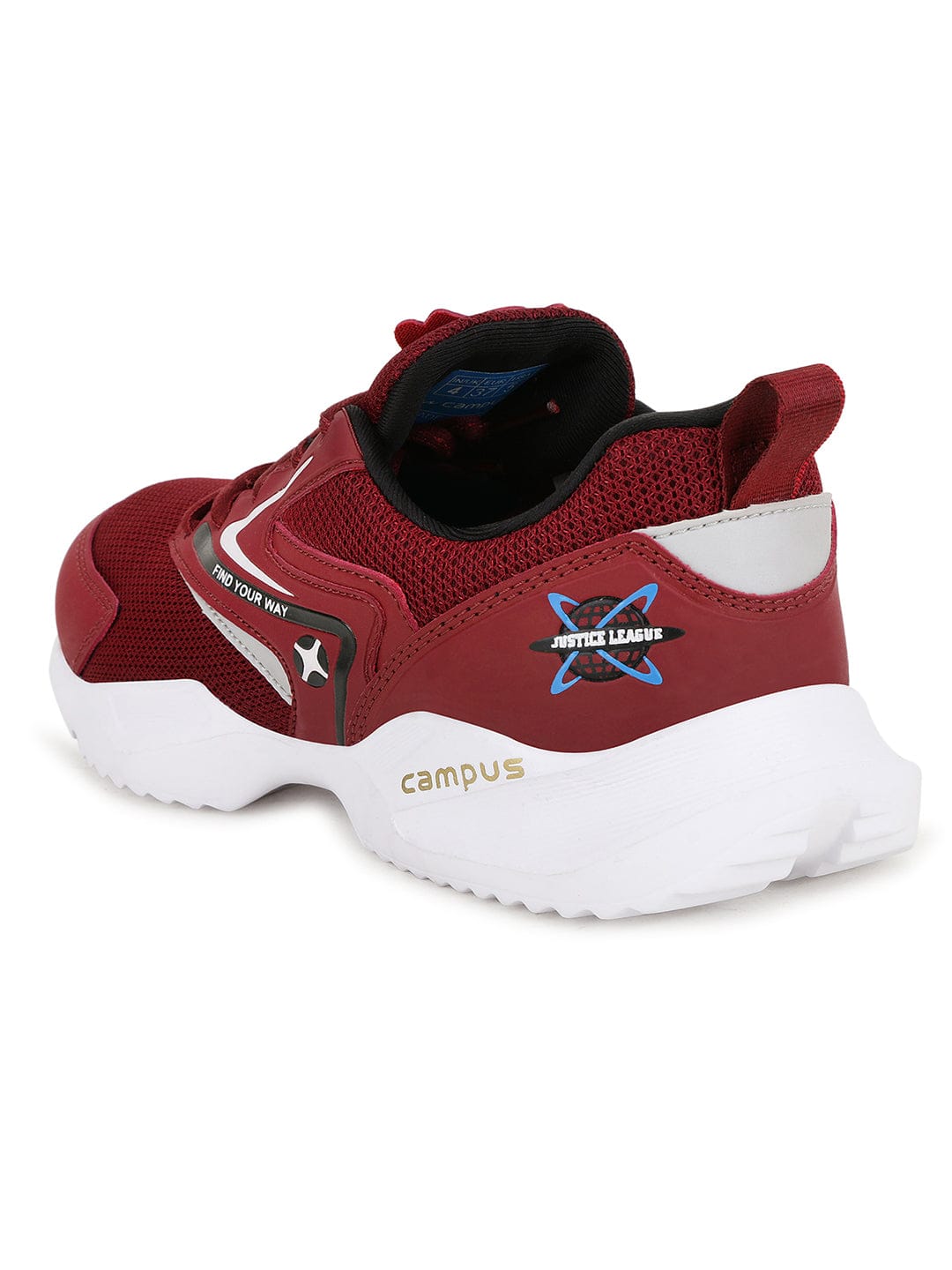 NINZA JR Maroon Child Running Shoes