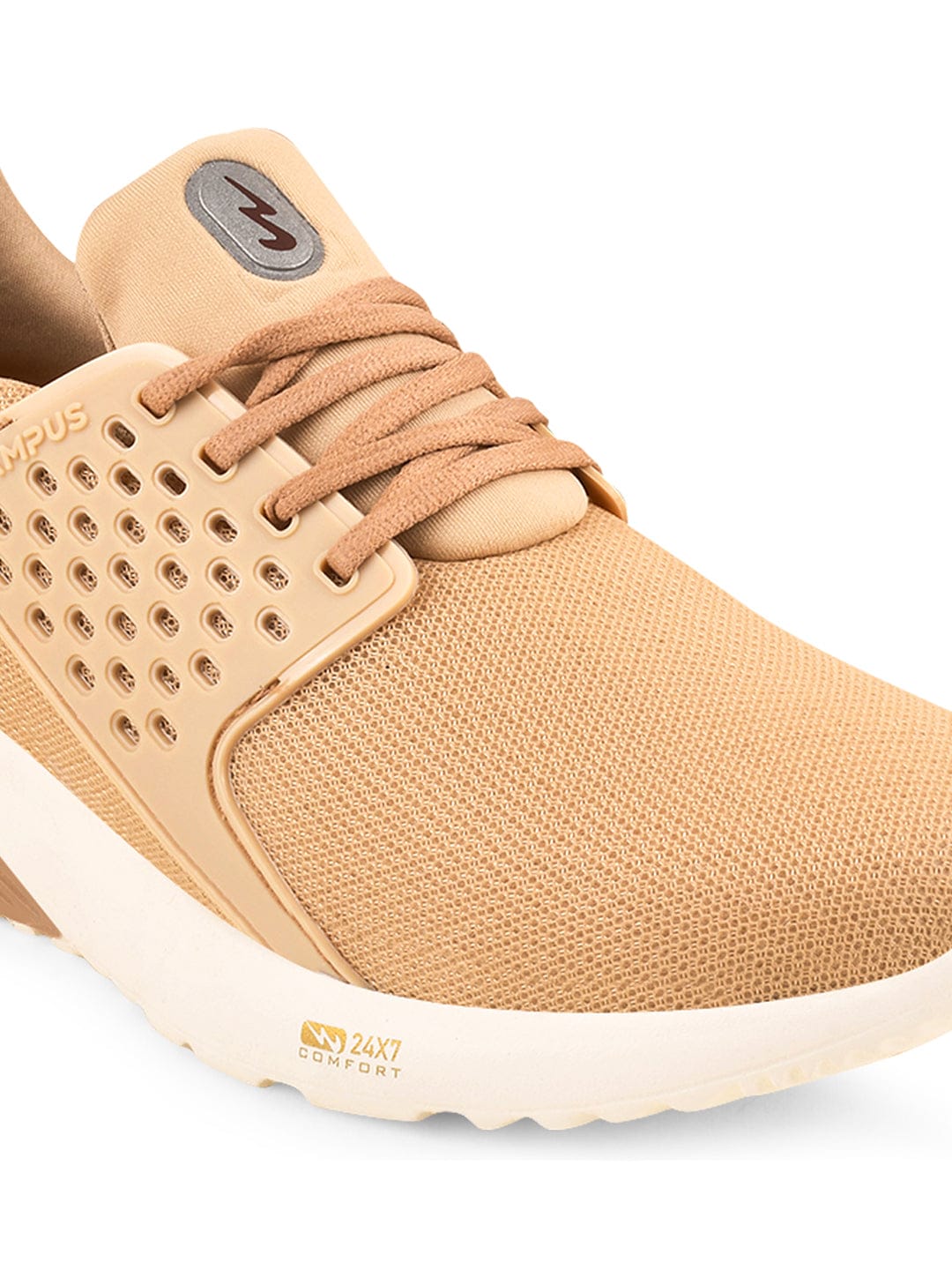 CAMP-ACHIEVER Beige Men's Running Shoes