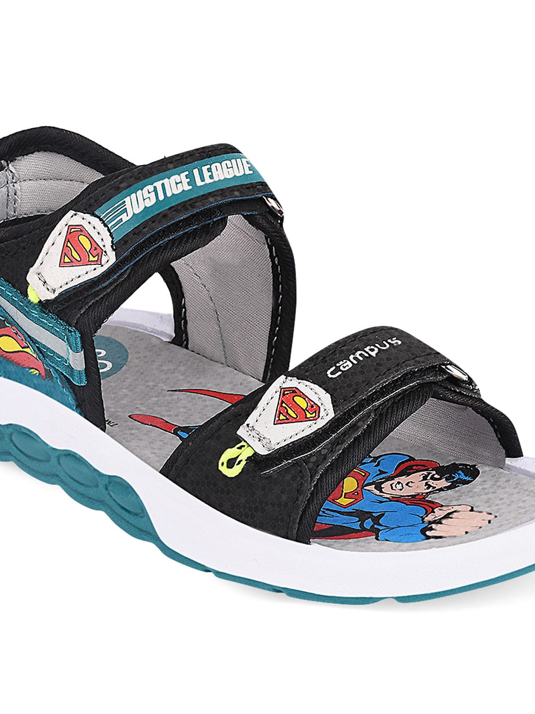 DRS-209 Black Kid's Sandals