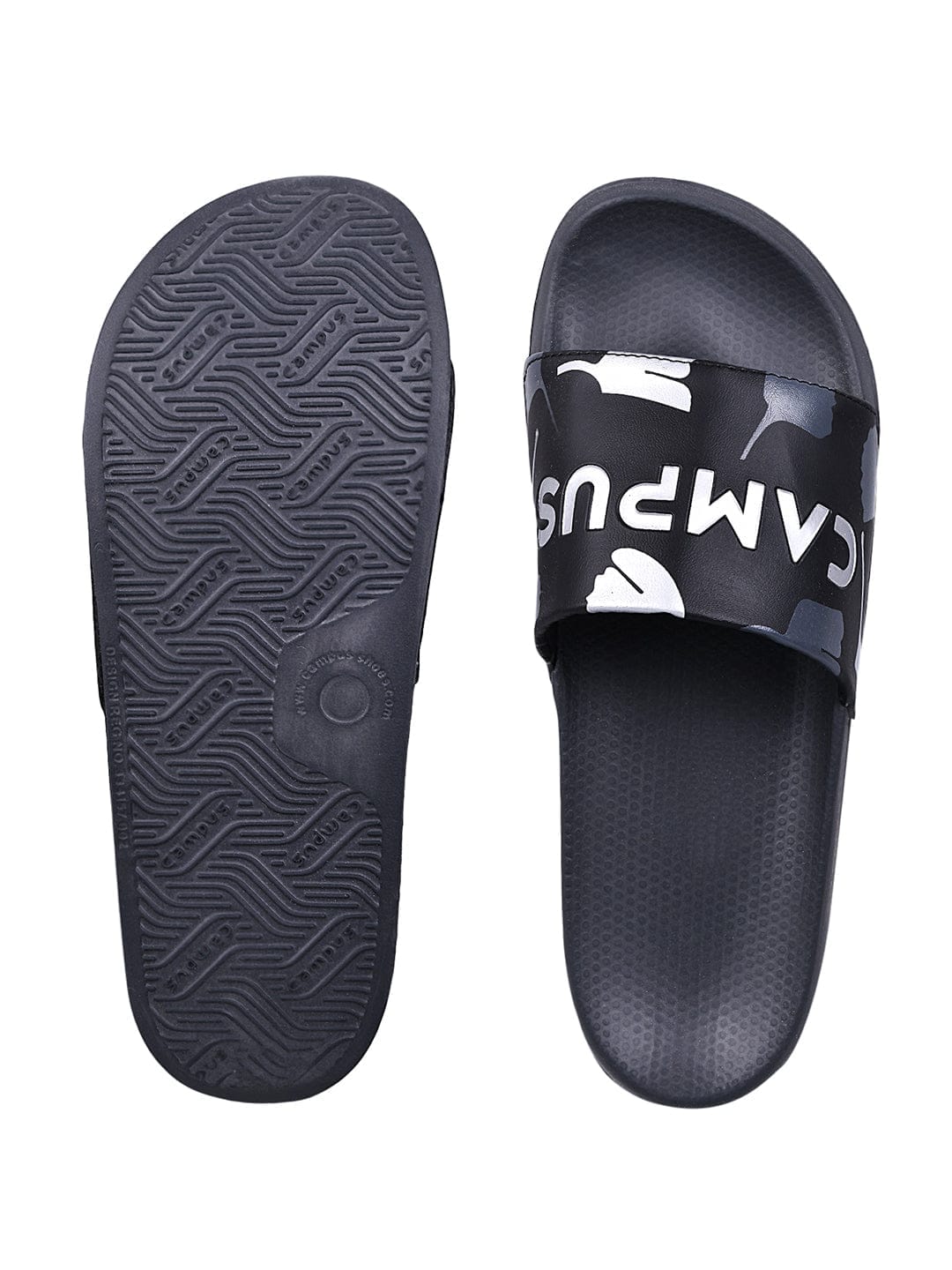 SL-433 Black Men's Slides