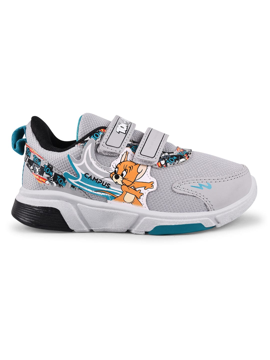 T&J-07V Grey Kid's Running Shoes