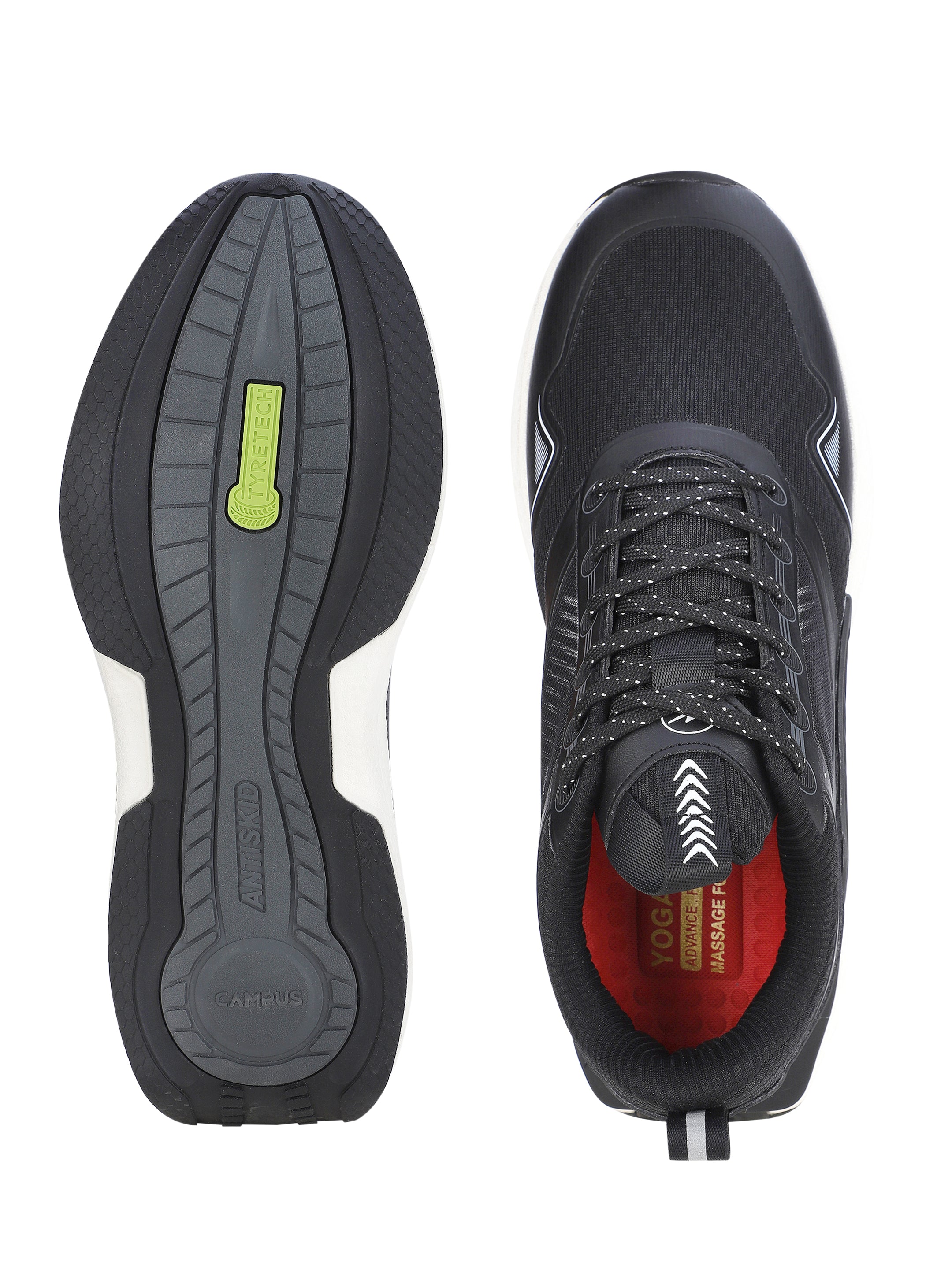 SPECK Black Men's Sports Shoes