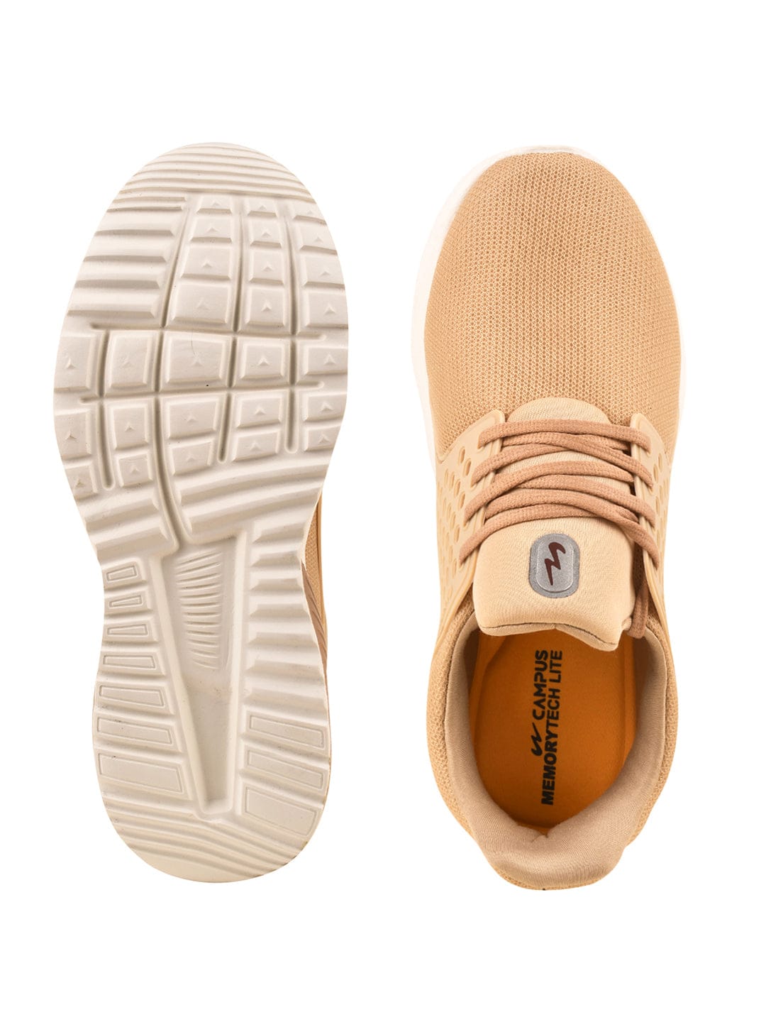 CAMP-ACHIEVER Beige Men's Running Shoes