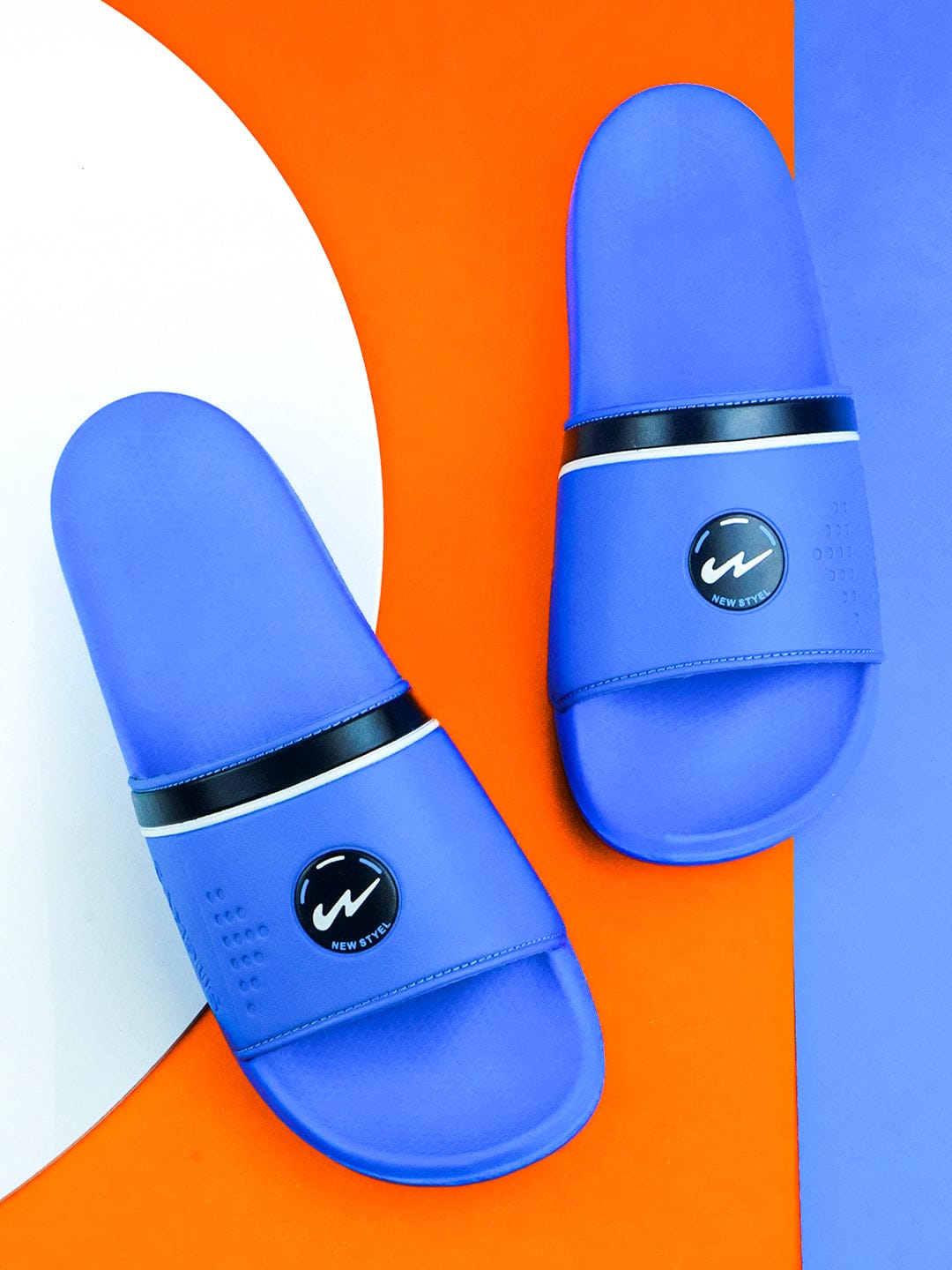 SL-431 Blue Men's Slides